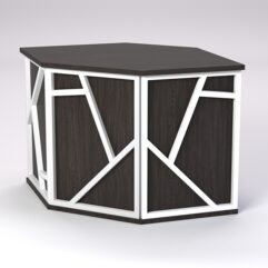 Ресепшен - стол угловой РОК №3 (декор комбо), Дуб Венге