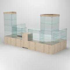 Павильон торговый Истра пристенный №8б, Дуб Сонома