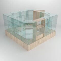 Павильон торговый Истра островной №5б, Дуб Сонома