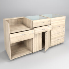 Комплект прилавков КЛАССИКА №1+№2+№3, Дуб Сонома