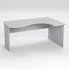 Стол эргономичный офисный СЭ-12 (правосторонний), Серый