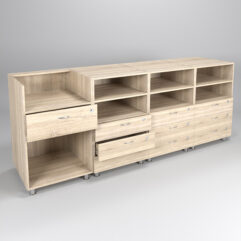 Комплект прилавков КЛАССИКА №1+№8+№8+№8, Дуб Сонома