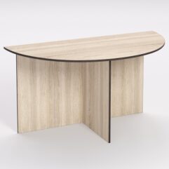 Стол приставной офисный СП-22, Дуб Сонома, кромка Дуб Венге