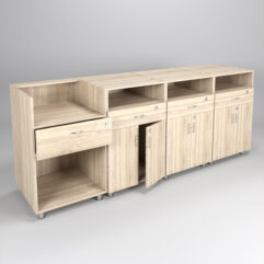 Комплект прилавков КЛАССИКА №1+№7+№7+№7, Дуб Сонома