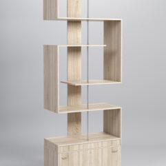 Стеллаж Куб №4 с тумбой Т-16, Дуб Сонома