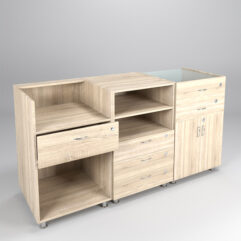 Комплект прилавков КЛАССИКА №1+№8+№2, Дуб Сонома