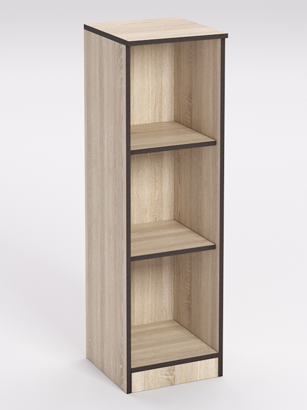 Стеллаж офисный Вектор СТ-03, Дуб Сонома, кромка Дуб Венге