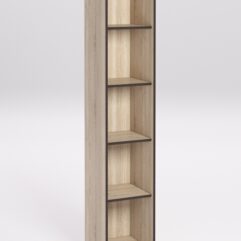 Стеллаж офисный Вектор СТ-05, Дуб Сонома, кромка Дуб Венге