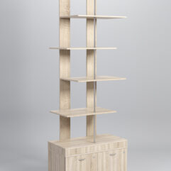 Стеллаж Куб №5 с тумбой Т-20, Дуб Сонома