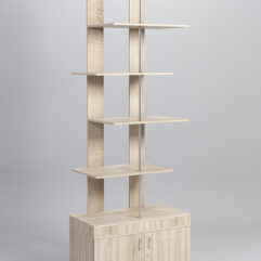 Стеллаж Куб №5 с тумбой Т-25, Дуб Сонома