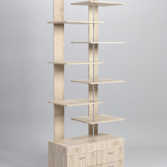 Стеллаж Куб №6 с тумбой Т-19, Дуб Сонома