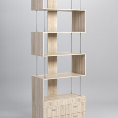 Стеллаж Куб №7 с тумбой Т-19, Дуб Сонома