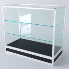 Прилавок из профиля прямоугольный №4 (без дверок), Черный