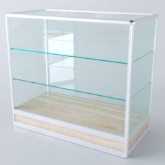 Прилавок из профиля прямоугольный №4 (без дверок), Дуб Сонома