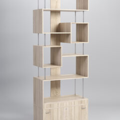 Стеллаж Куб №8 с тумбой Т-16, Дуб Сонома