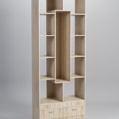 Стеллаж Куб №9 с тумбой Т-19, Дуб Сонома