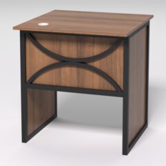 Стол приставной офисный С-01 СТРОНГ в стиле ЛОФТ декор №1, Орех