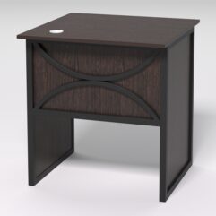 Стол приставной офисный С-01 СТРОНГ в стиле ЛОФТ декор №1, Дуб Венге