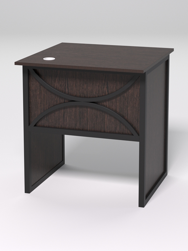 Стол приставной офисный С-01 СТРОНГ в стиле ЛОФТ декор №1, Дуб Венге