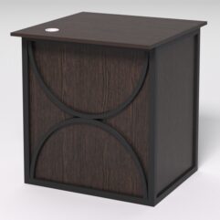 Стол приставной офисный С-01А СТРОНГ в стиле ЛОФТ декор №1, Дуб Венге