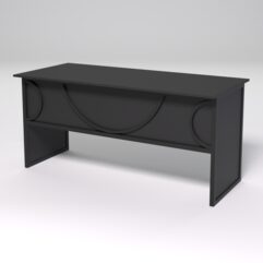 Стол рабочий офисный С-05 СТРОНГ в стиле ЛОФТ декор №1, Черный