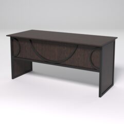 Стол рабочий офисный С-05 СТРОНГ в стиле ЛОФТ декор №1, Дуб Венге