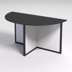 Стол приставной офисный СП-22 СТРОНГ в стиле ЛОФТ, Черный и Белый