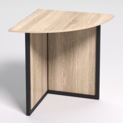 Стол угловой офисный СП-23 СТРОНГ в стиле ЛОФТ, Дуб Сонома