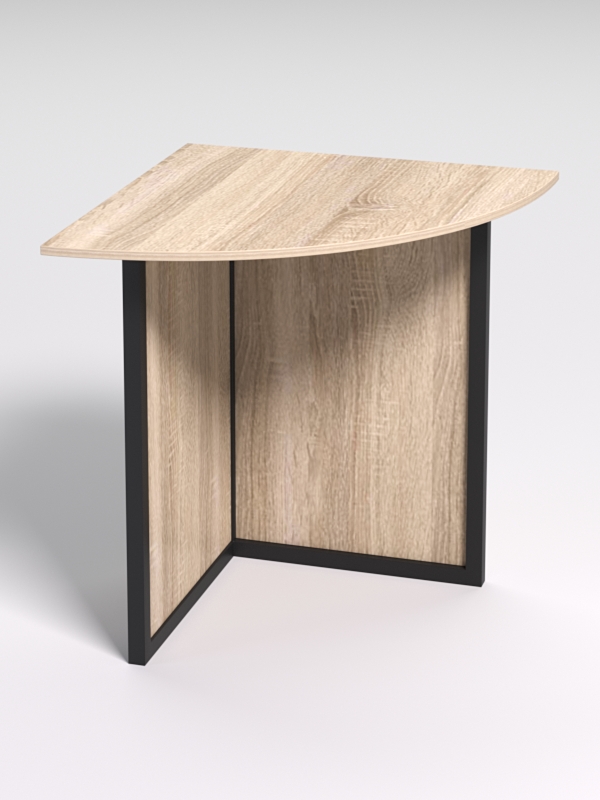 Стол угловой офисный СП-23 СТРОНГ в стиле ЛОФТ, Дуб Сонома