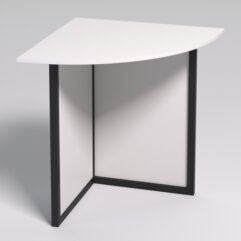 Стол угловой офисный СП-23 СТРОНГ в стиле ЛОФТ, Белый