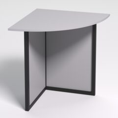 Стол угловой офисный СП-23 СТРОНГ в стиле ЛОФТ, Серый