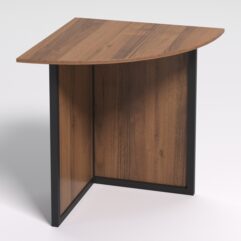 Стол угловой офисный СП-23 СТРОНГ в стиле ЛОФТ, Орех