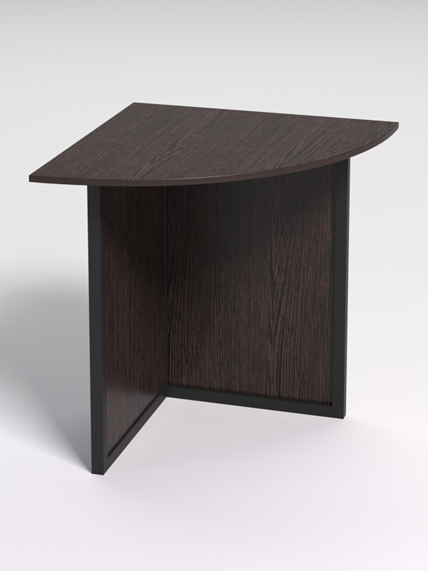 Стол угловой офисный СП-23 СТРОНГ в стиле ЛОФТ, Дуб Венге