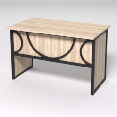 Стол для компьютера СК-31 СТРОНГ в стиле ЛОФТ декор №1, Дуб Сонома