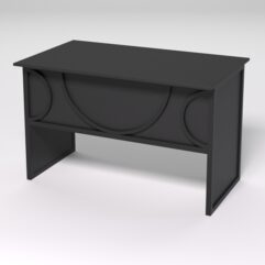 Стол для компьютера СК-31 СТРОНГ в стиле ЛОФТ декор №1, Черный