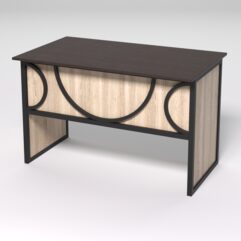 Стол для компьютера СК-31 СТРОНГ в стиле ЛОФТ декор №1, Дуб Венге и Дуб Сонома