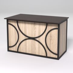 Стол для компьютера СК-31А СТРОНГ в стиле ЛОФТ декор №1, Дуб Венге и Дуб Сонома