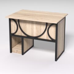 Стол для компьютера СК-32 СТРОНГ в стиле ЛОФТ декор №1, Дуб Сонома