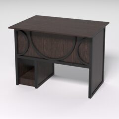 Стол для компьютера СК-32 СТРОНГ в стиле ЛОФТ декор №1, Дуб Венге