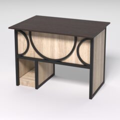 Стол для компьютера СК-32 СТРОНГ в стиле ЛОФТ декор №1, Дуб Венге и Дуб Сонома