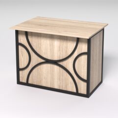 Стол для компьютера СК-32А СТРОНГ в стиле ЛОФТ декор №1, Дуб Сонома