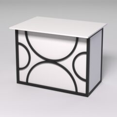 Стол для компьютера СК-32А СТРОНГ в стиле ЛОФТ декор №1, Белый