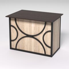 Стол для компьютера СК-32А СТРОНГ в стиле ЛОФТ декор №1, Дуб Венге и Дуб Сонома