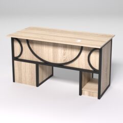 Стол для компьютера СК-34 (Правосторонний) СТРОНГ в стиле ЛОФТ декор №1, Дуб Сонома