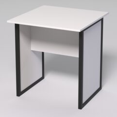 Стол журнальный СС-41 СТРОНГ в стиле ЛОФТ декор №1, Белый