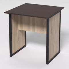 Стол журнальный СС-41 СТРОНГ в стиле ЛОФТ декор №1, Дуб Венге и Дуб Сонома