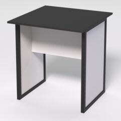 Стол журнальный СС-41 СТРОНГ в стиле ЛОФТ декор №1, Черный и Белый