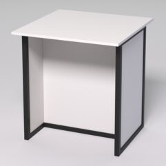 Стол журнальный СС-41А СТРОНГ в стиле ЛОФТ декор №1, Белый