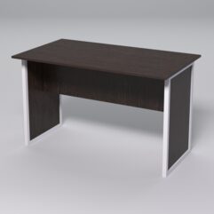 Стол для совещаний СС-42 СТРОНГ в стиле ЛОФТ, Дуб Венге + металлический каркас Белый