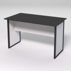 Стол для совещаний СС-42 СТРОНГ в стиле ЛОФТ, Черный и Белый